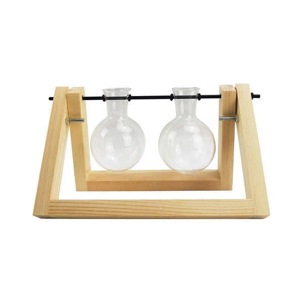 Double Propagation Natural Wood & Glass