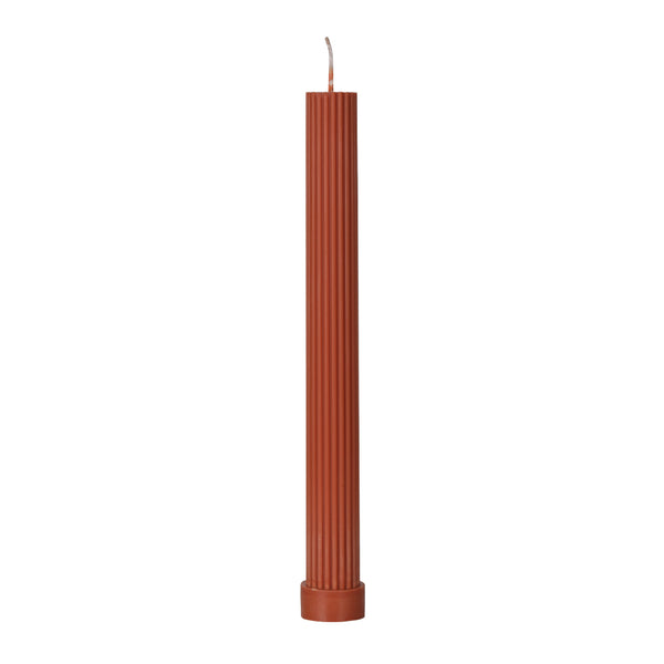 Pillar Candle Caramel Brown