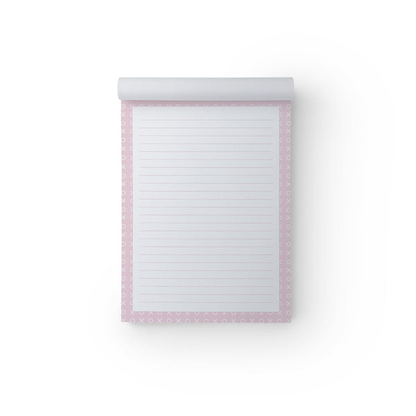 A5 Notepad X & O Pink