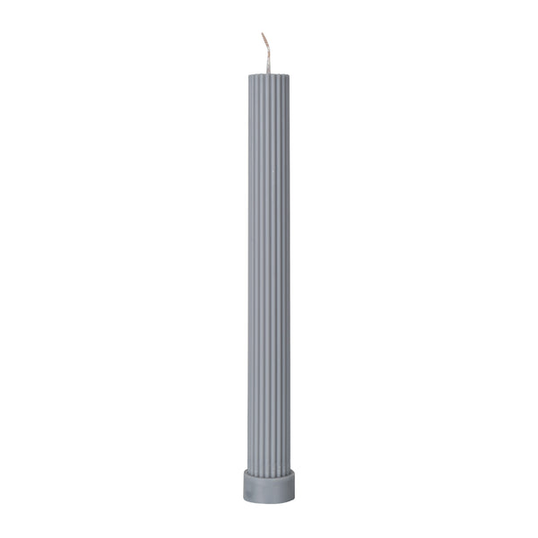 Pillar Candle Silver Grey