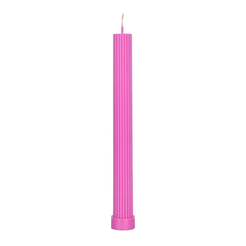 Pillar Candle Fluorescent Purple