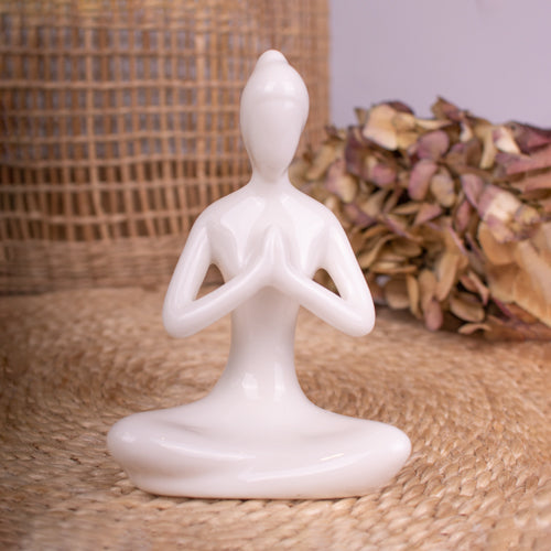 Ceramic Ornament Yoga Pose Prayer Hands