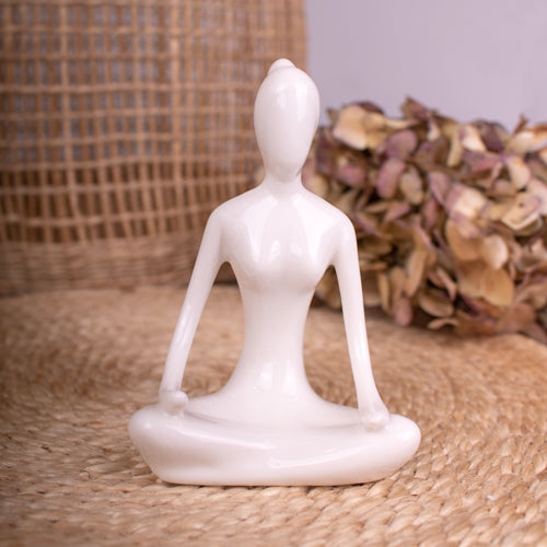 Ceramic Ornament Yoga Pose Sukhasana