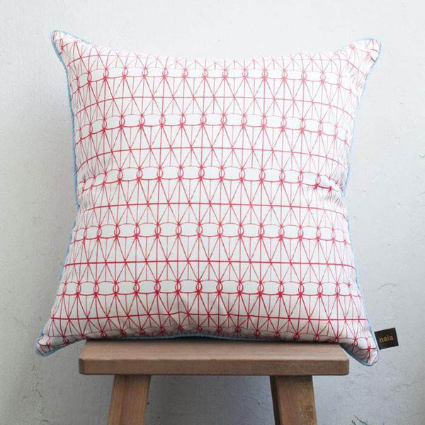Cushion Cover Love Lattice Red