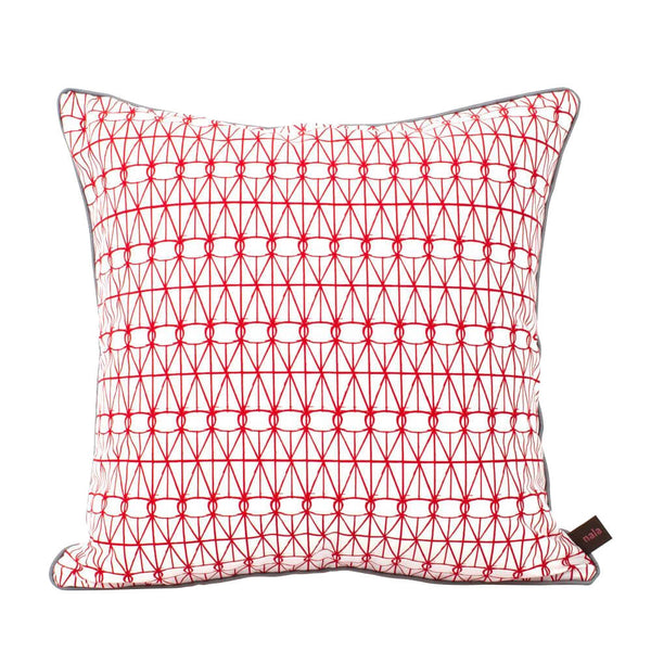 Love Lattice Red Cushion Cover