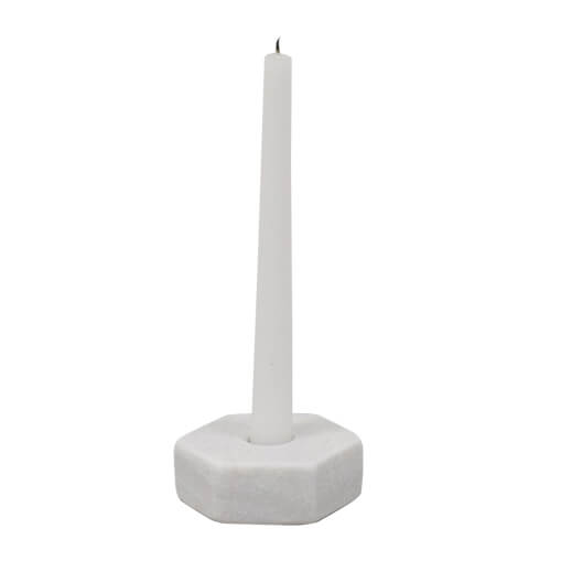 Marble Hexagon Candle Holder
