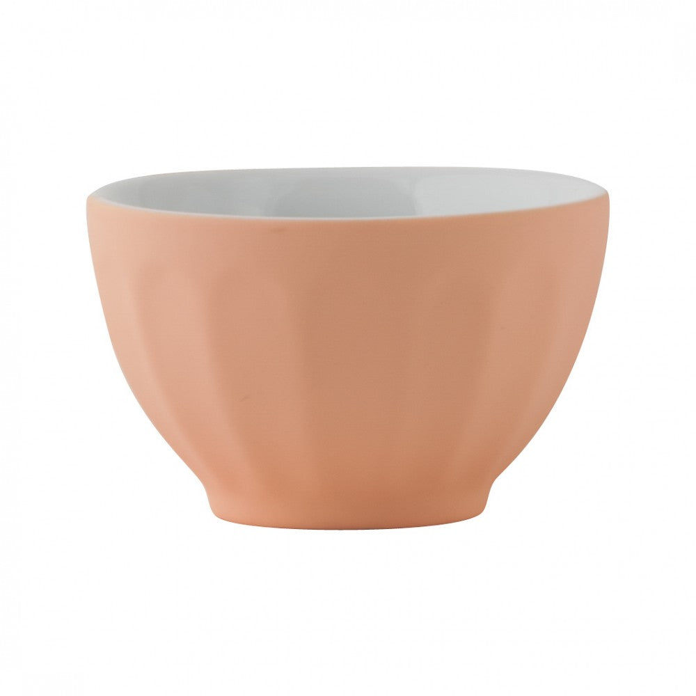 Matte Apricot Mini Cafe Bowl Set Of 4