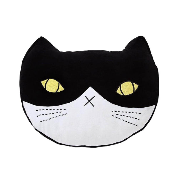Velvet Cat Black & White Cushion