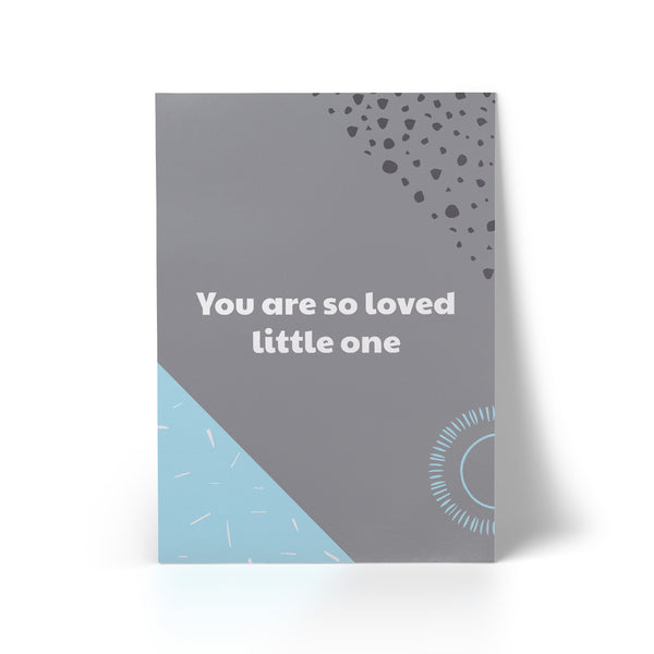 A3 Print You Are So Loved Blue
