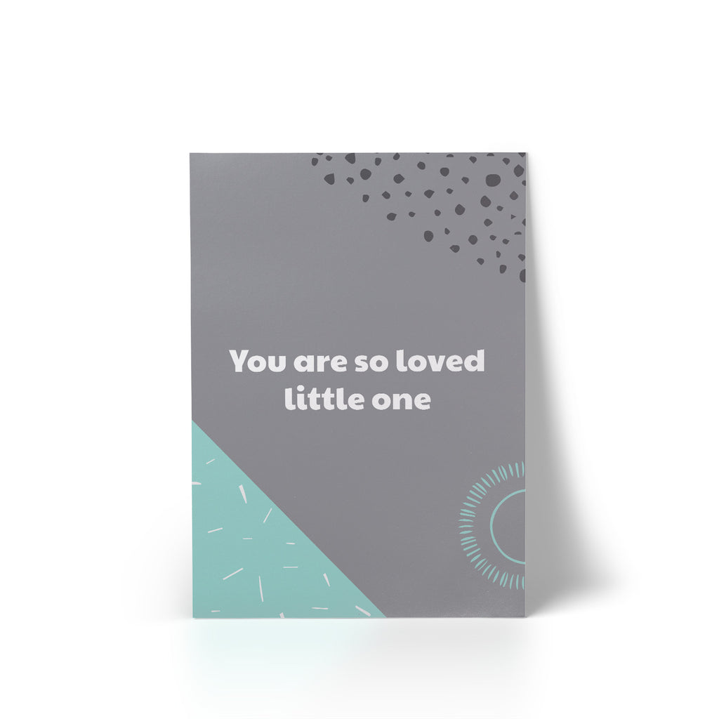 A4 Print You Are So Loved Mint