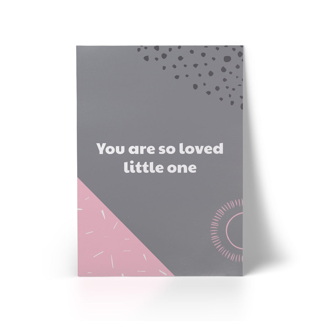 A3 Print You Are So Loved Pink