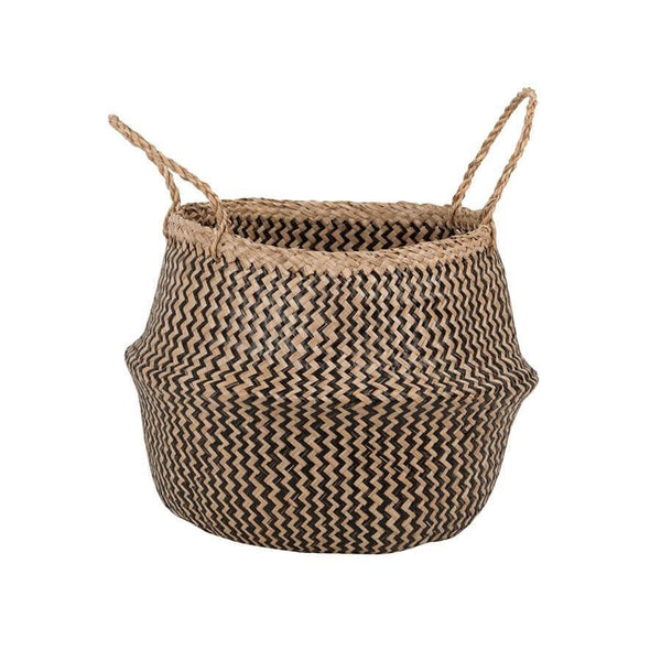Zig Zag Seagrass  Belly Basket